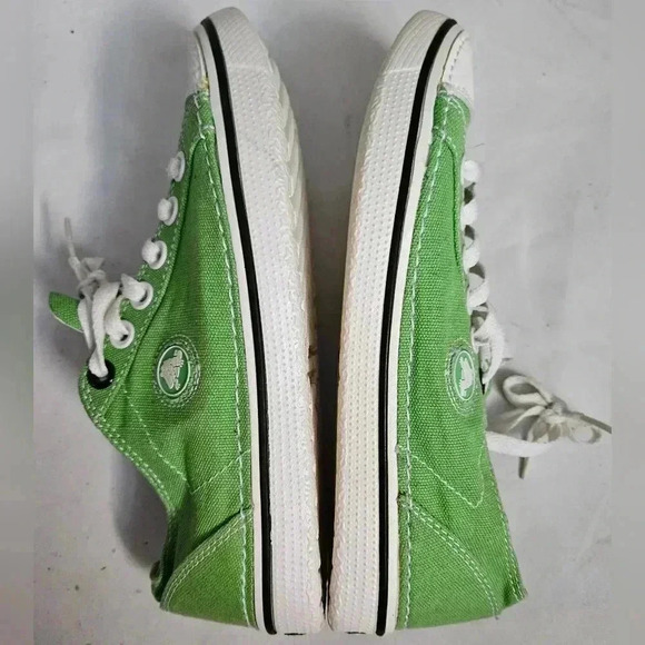 Crocs Hover Lace Up Canvas Athletic Tennis Sneaker Shoes Green Womens 7 US M - Picture 7 of 9